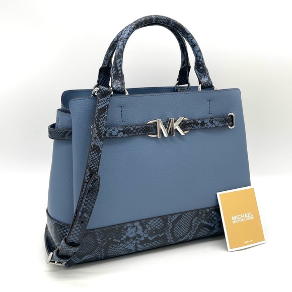 Michael Kors Reed Large Center Zip Satchel Crossbody Bag - Picture 2 of 9